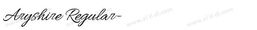Aryshire Regular字体转换